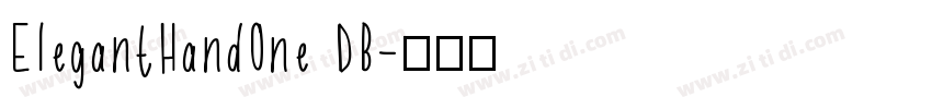 ElegantHandOne DB字体转换